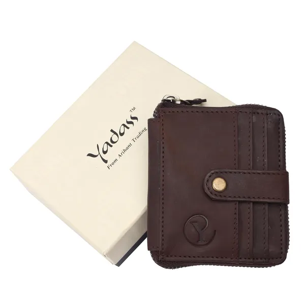 Brown_Cowhide_Leather_Snap_Bifold_Wallet_For_Men