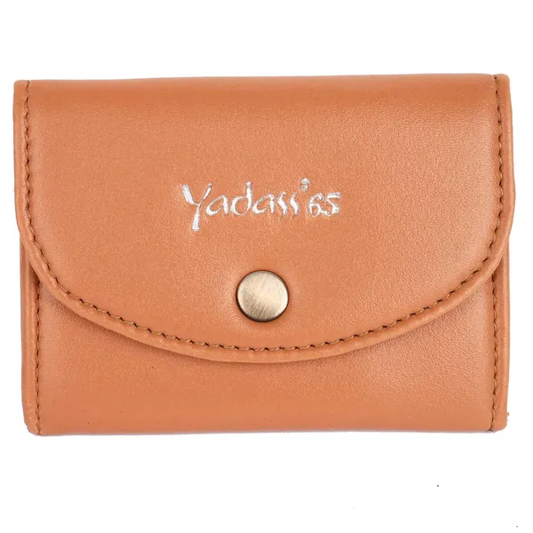Brown_Faux_Leather_Snap_Travel_Wallet_For_Women