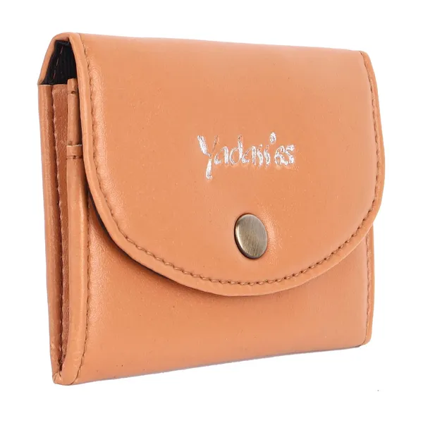 Brown_Faux_Leather_Snap_Travel_Wallet_For_Women