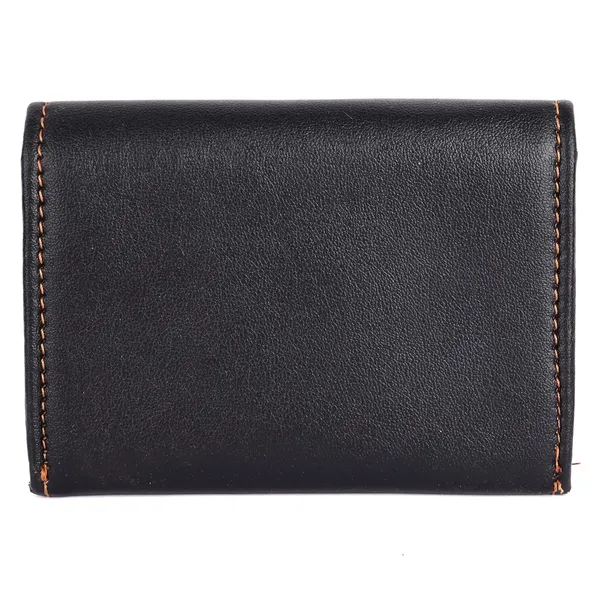 Black_Faux_Leather_Snap_Bi-Fold_Wallet_For_Women