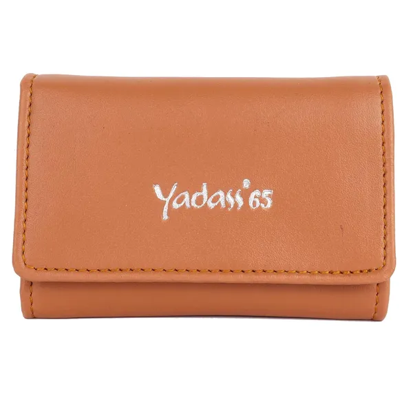Beige_Faux_Leather_Magnetic_Trifold_Wallet_For_Adults
