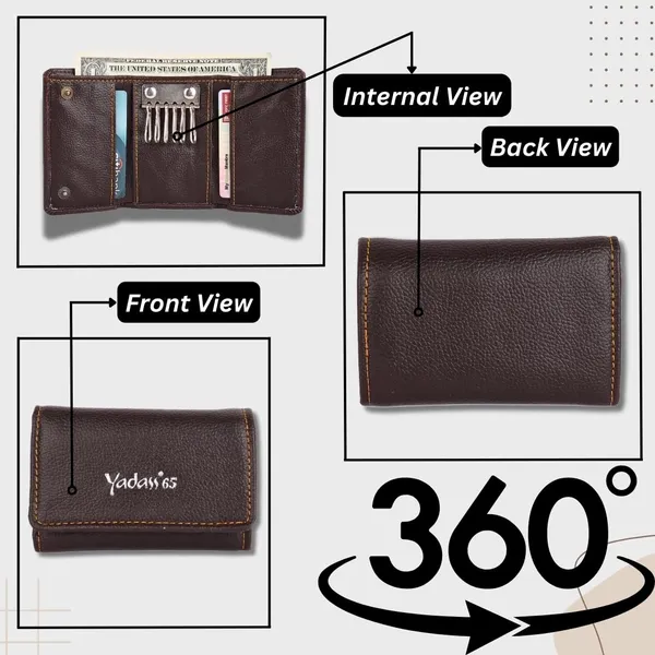 Brown_Faux_Leather_Magnetic_Tri-Fold_Wallet_For_Adults