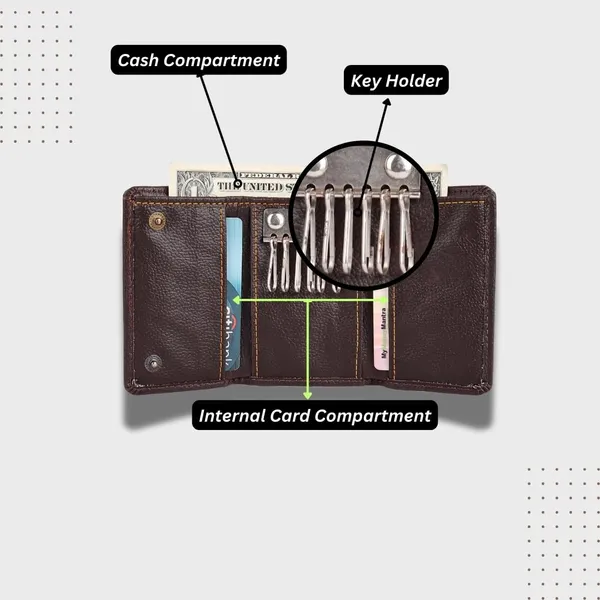 Brown_Faux_Leather_Magnetic_Tri-Fold_Wallet_For_Adults