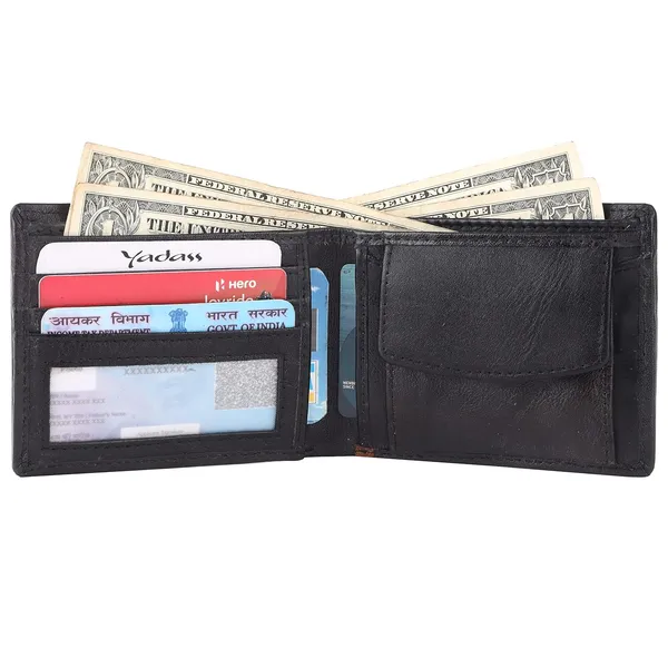 Tan_Cowhide_Leather_Magnetic_Bifold_Wallet_For_Men