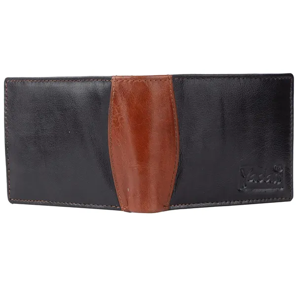 Tan_Cowhide_Leather_Magnetic_Bifold_Wallet_For_Men