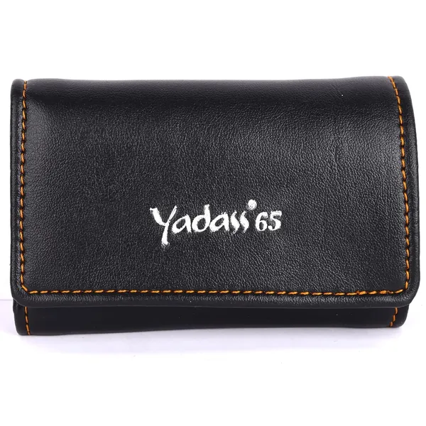 Black_Faux_Leather_Magnetic_Trifold_Wallet_With_Key_Holder