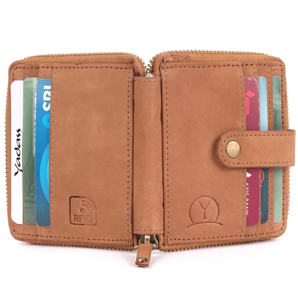 Beige_Cowhide_Leather_Snap_Envelope_Card_Holder_For_Men