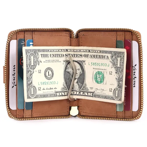 Beige_Cowhide_Leather_Snap_Envelope_Card_Holder_For_Men
