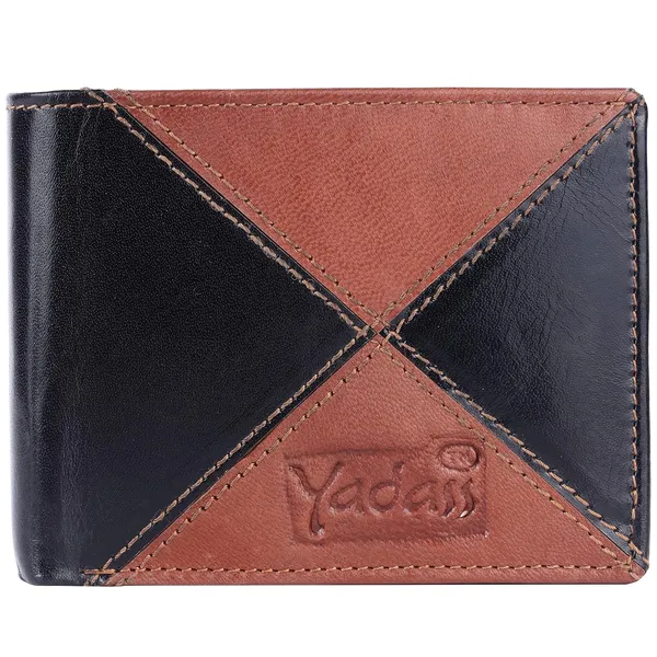 Black_Cowhide_Leather_Magnetic_Bi-Fold_Wallet_For_Men