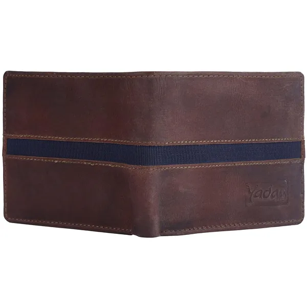 Brown_Cowhide_Leather_Magnetic_Bi-Fold_Wallet_For_Men