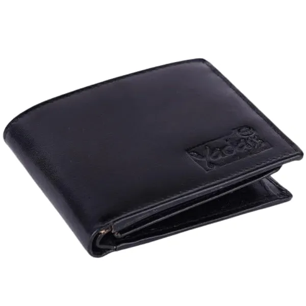 Black_Cowhide_Leather_Magnetic_Bifold_Wallet_For_Men