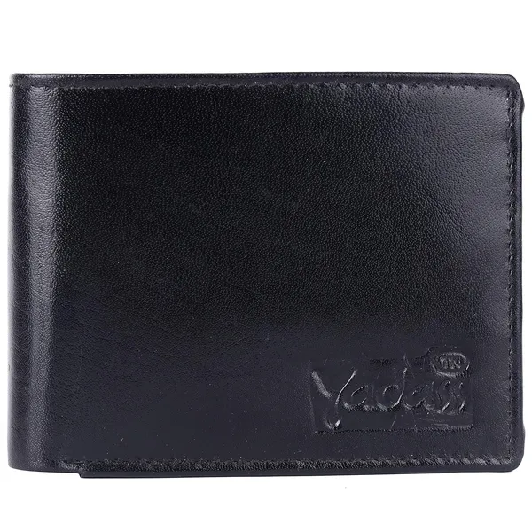 Black_Cowhide_Leather_Magnetic_Bifold_Wallet_For_Men