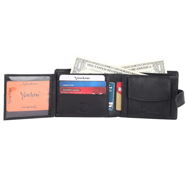 Black_Faux_Leather_Bifold_Wallet_For_Men
