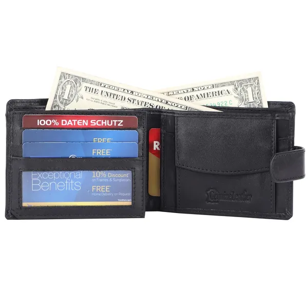 Black_Faux_Leather_Bifold_Wallet_For_Men