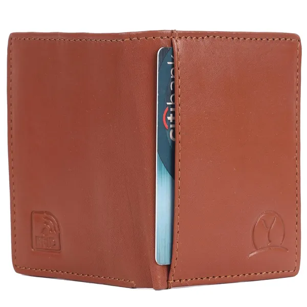 Tan_Faux_Leather_Open_Top_Card_Holder_For_Unisex