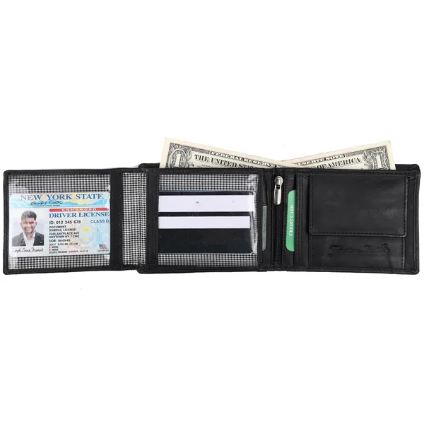 Black_Faux_Leather_Bifold_Wallet_For_Men