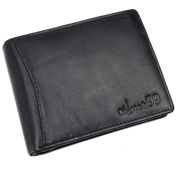 Black_Faux_Leather_Bifold_Wallet_For_Men