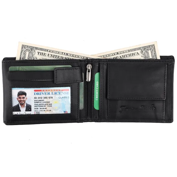 Black_Faux_Leather_Bifold_Wallet_For_Men