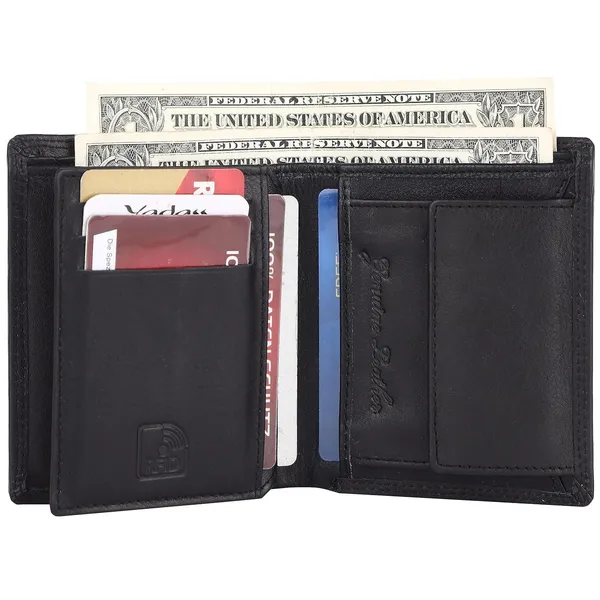 Black_Faux_Leather_Bifold_Wallet_For_Men