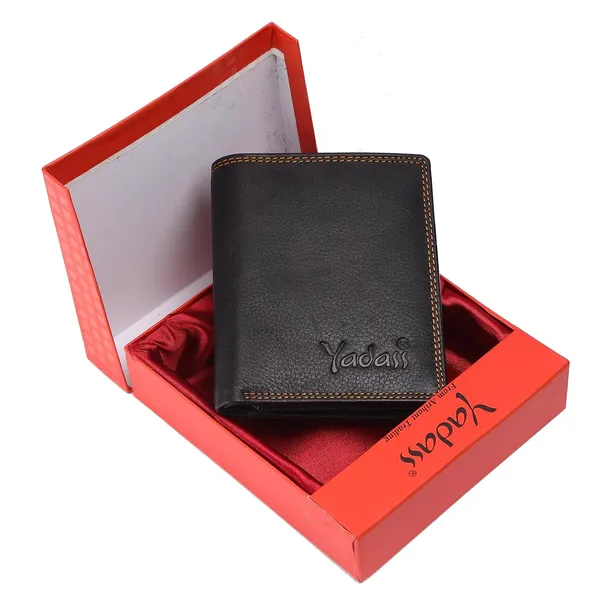 Black_Faux_Leather_Bifold_Wallet_For_Men