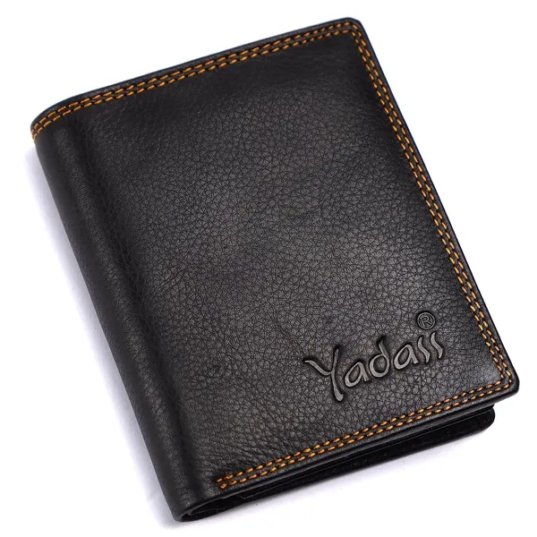 Black_Faux_Leather_Bifold_Wallet_For_Men