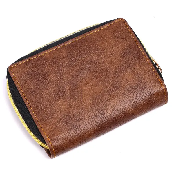 Flagged:_Faux_Leather_Zipper_Card_Holder_For_Unisex