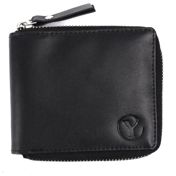 Black_Faux_Leather_Bifold_Wallet_For_Men