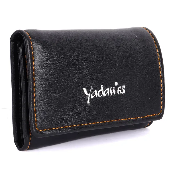 Black_Faux_Leather_Zipper_Key_Pouch_For_Unisex