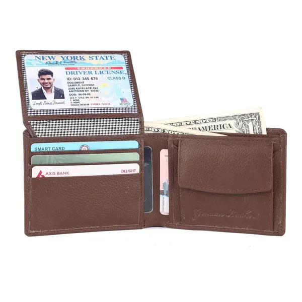 Light_Brown_Faux_Leather_Bifold_Wallet_For_Men