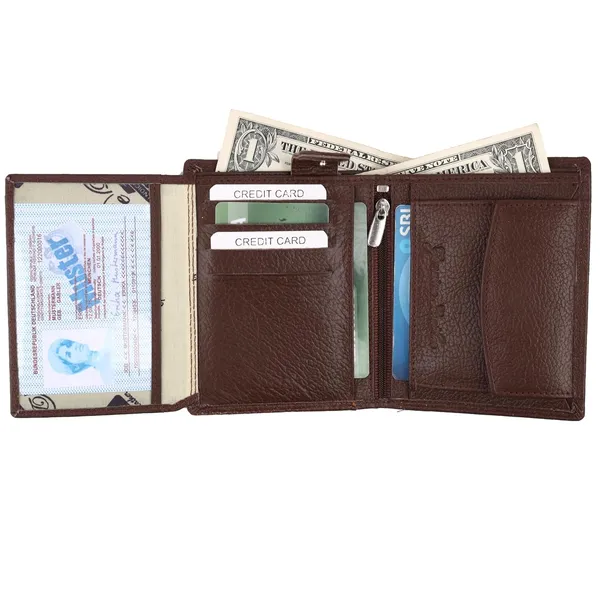Light_Brown_Faux_Leather_Bifold_Wallet_For_Men