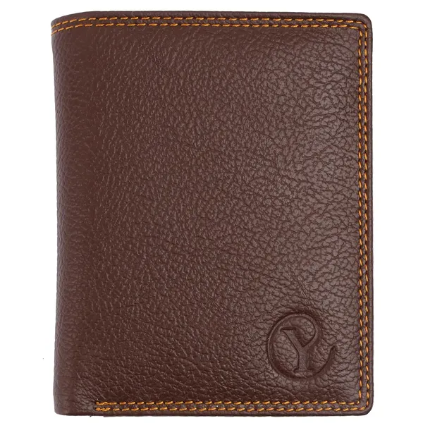 Light_Brown_Faux_Leather_Bifold_Wallet_For_Men
