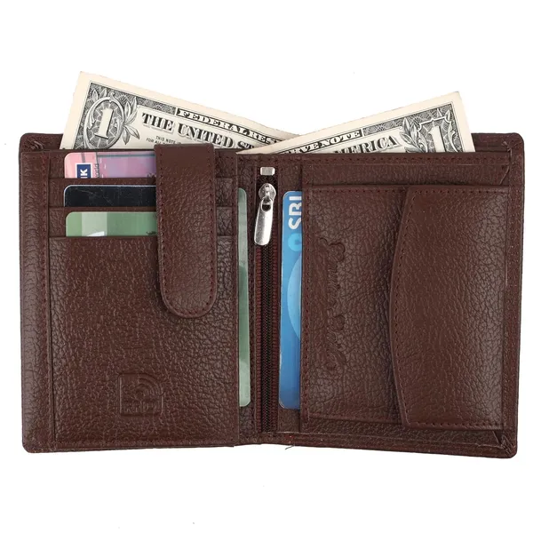 Light_Brown_Faux_Leather_Bifold_Wallet_For_Men