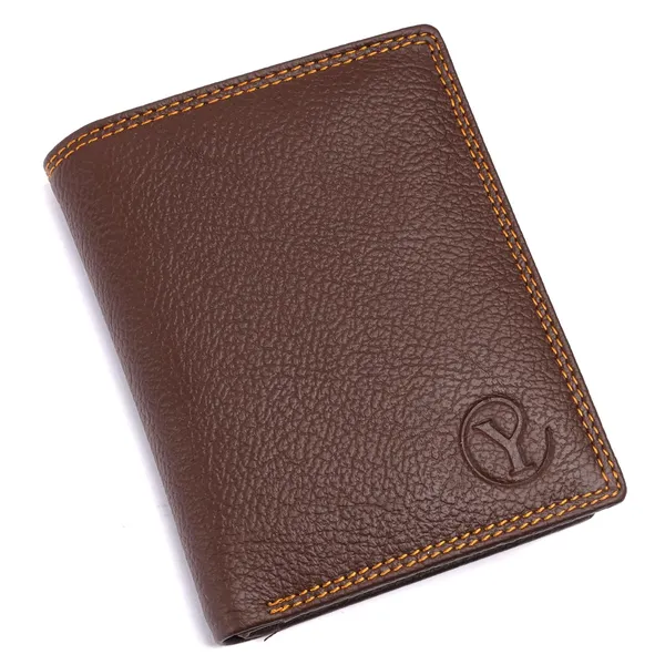 Light_Brown_Faux_Leather_Bifold_Wallet_For_Men
