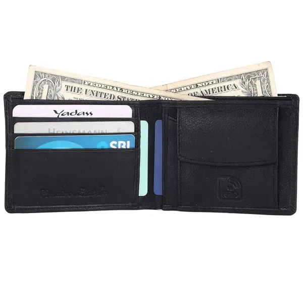 Black_Faux_Leather_Bifold_Wallet_For_Men