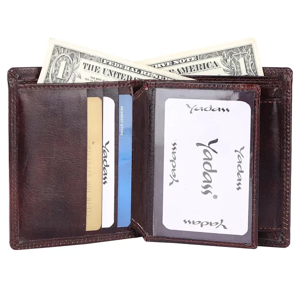 Brown_Faux_Leather_Bifold_Wallet_For_Men