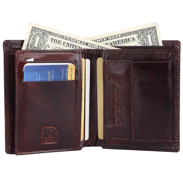 Brown_Faux_Leather_Bifold_Wallet_For_Men