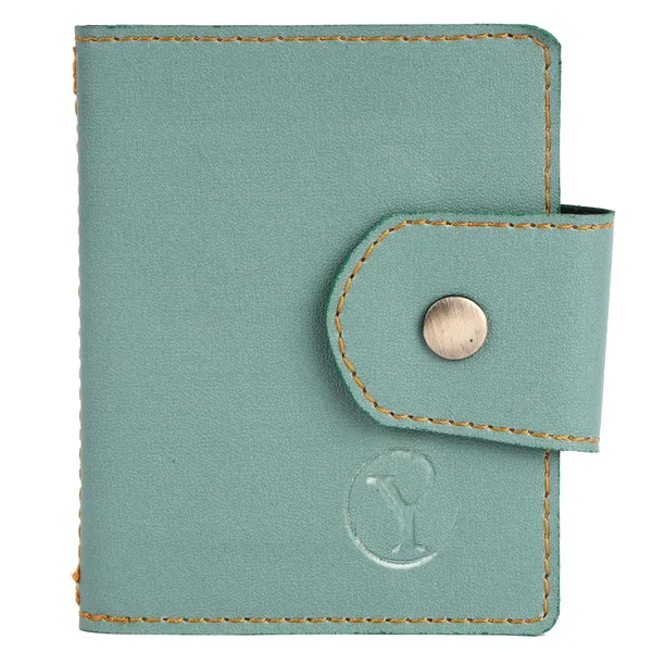 Green_Faux_Leather_Zipper_Card_Holder_For_Unisex