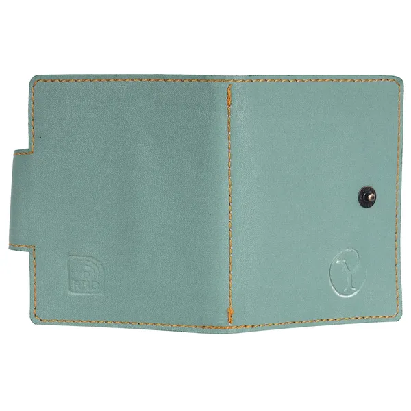 Green_Faux_Leather_Zipper_Card_Holder_For_Unisex