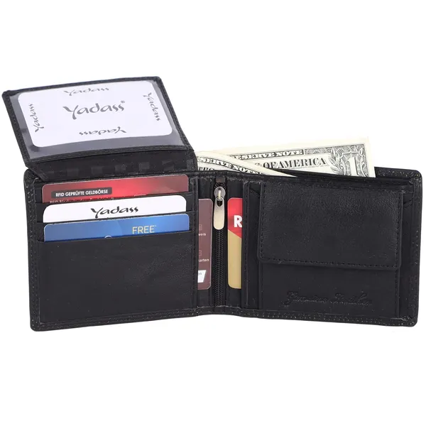 Black_Faux_Leather_Bifold_Wallet_For_Men