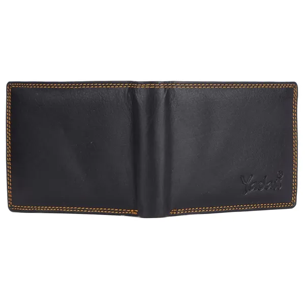 Black_Faux_Leather_Bifold_Wallet_For_Men