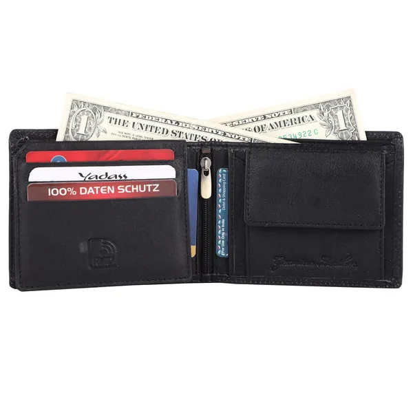 Black_Faux_Leather_Bifold_Wallet_For_Men