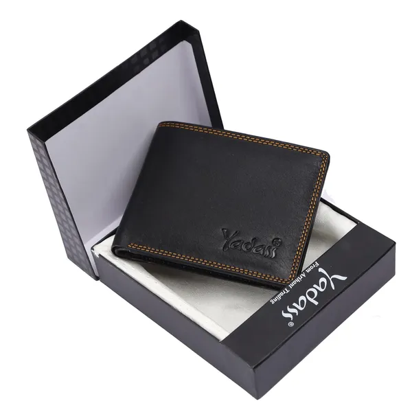Black_Faux_Leather_Bifold_Wallet_For_Men