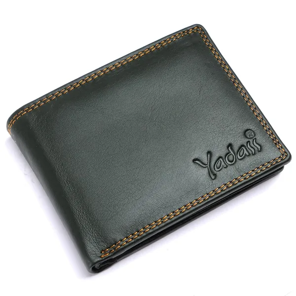 Green_Faux_Leather_Bifold_Wallet_For_Men