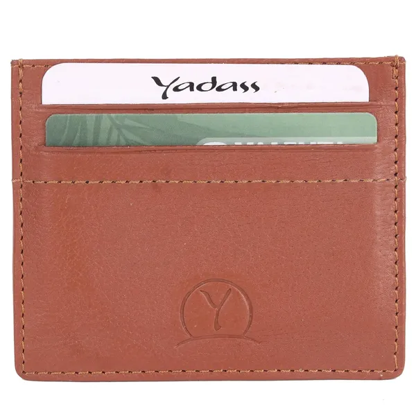 Tan_Faux_Leather_Open_Top_Card_Holder_For_Men