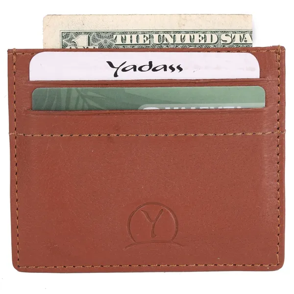 Tan_Faux_Leather_Open_Top_Card_Holder_For_Men