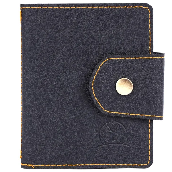 Black_Faux_Leather_Zipper_Card_Holder_For_Unisex