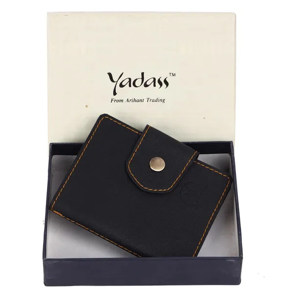 Black_Faux_Leather_Zipper_Card_Holder_For_Unisex