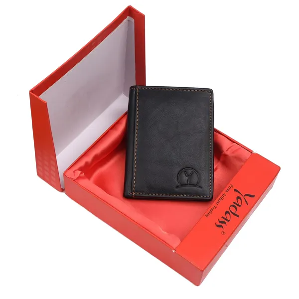 Black_Faux_Leather_Open_Top_Card_Holder_For_Unisex