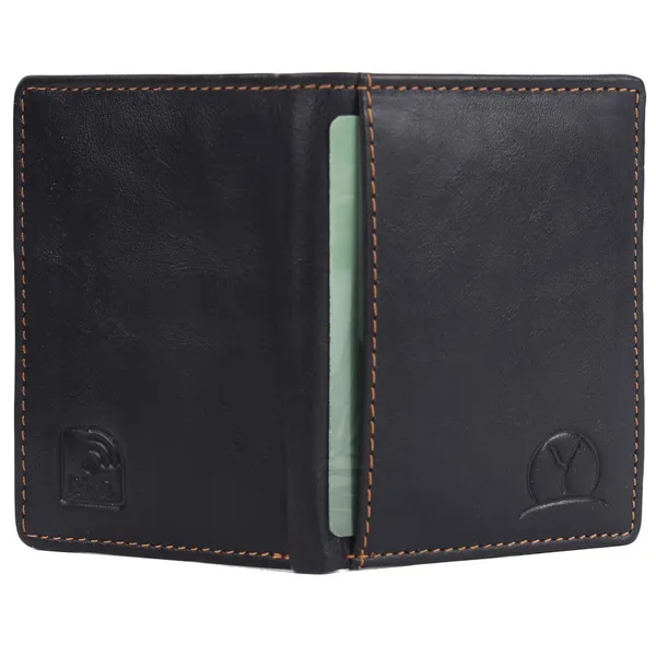 Black_Faux_Leather_Open_Top_Card_Holder_For_Unisex