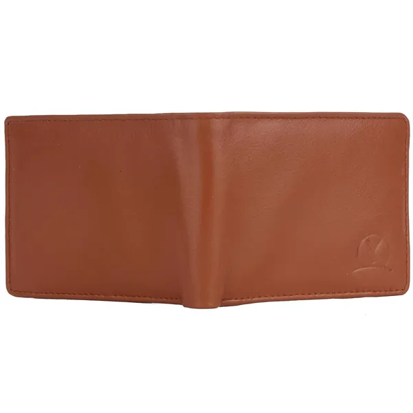 Tan_Faux_Leather_Bifold_Wallet_For_Men